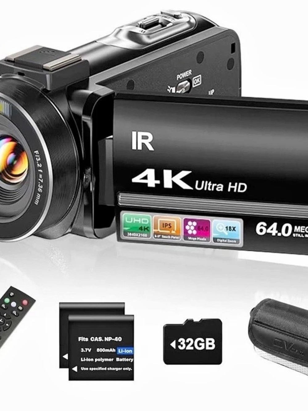 4K Ultra HD 64MP Camcorder